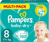 Scutece Pampers Baby-Dry mărimea 5, 174 de scutece, 11 kg - 16 kg, protecție împotriva scurgerilor de până la 100% și confort toată noaptea
