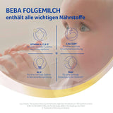 BEBA 2 - Lapte de continuare după 6 luni, cu complex 5 HMO, conținut proteic adecvat vârstei, fără lactoză, fără ulei de palmier, fără ulei de pește, hrană pentru bebeluși, lapte praf pentru bebeluși, pachet de 3 (3 x 800g)