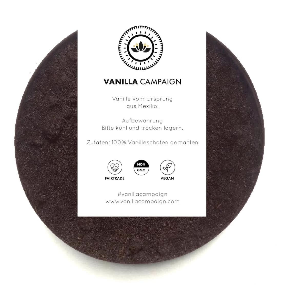 Pulbere de vanilie premium din boabe de vanilie reale, naturală, fără zahăr, fără aditivi, Fairtrade, vegană (40G fără cutie) De la Vanilla Campaign® Arome Naty Shop