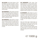 Greatvita Erythrit 1000 G | Kalorienfreies Süßungsmittel & Zucker-Alternative | Zahnfreundlich, Gut Löslich & Glutenfrei | Ideal Für Getränke, Desserts & Backen Indulcitori Naty Shop