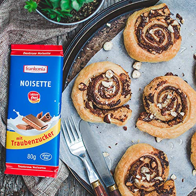 Frankonia Noisette cu ciocolată și dextroză, fără lactoză și gluten, 80 de grame