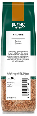 Fuchs - Nucșoară măcinată, 50 grame Condimente Naty Shop