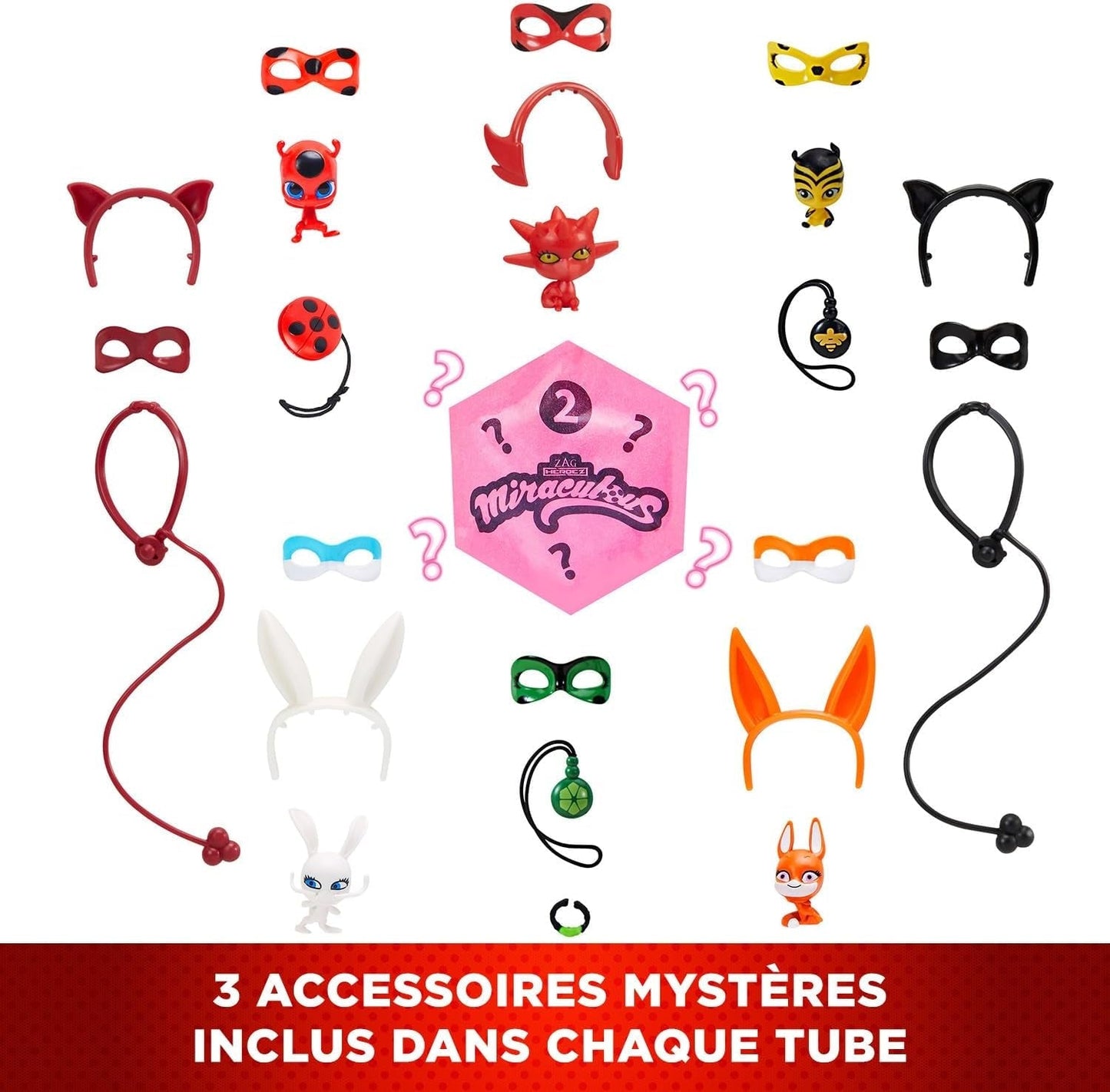 Bandai - Miraculous Ladybug - Doll Marinette Colour Change Surprise - Păpușă articulată Miraculous, 26 Cm + 3 surprize - Model aleatoriu - P50390 Papusi Naty Shop