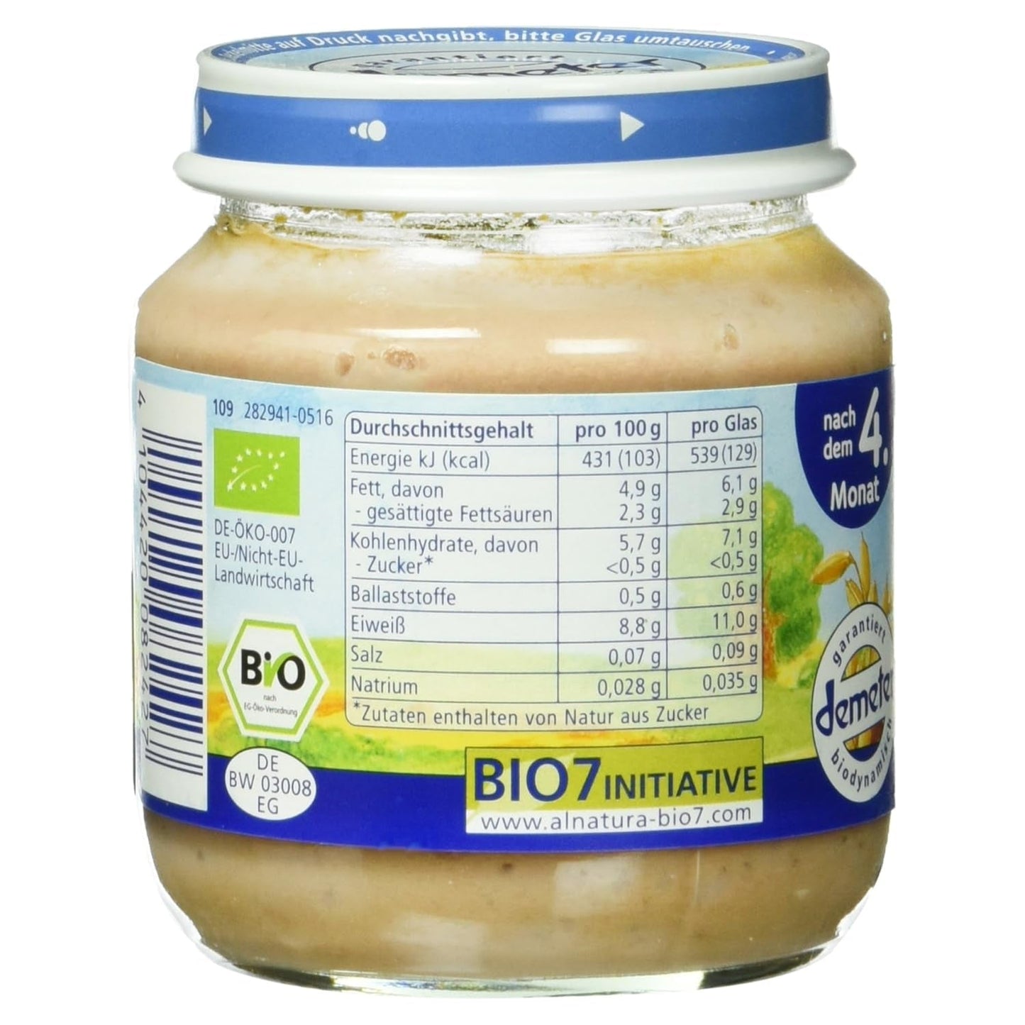 Preparat din carne de vită organică, 125 g