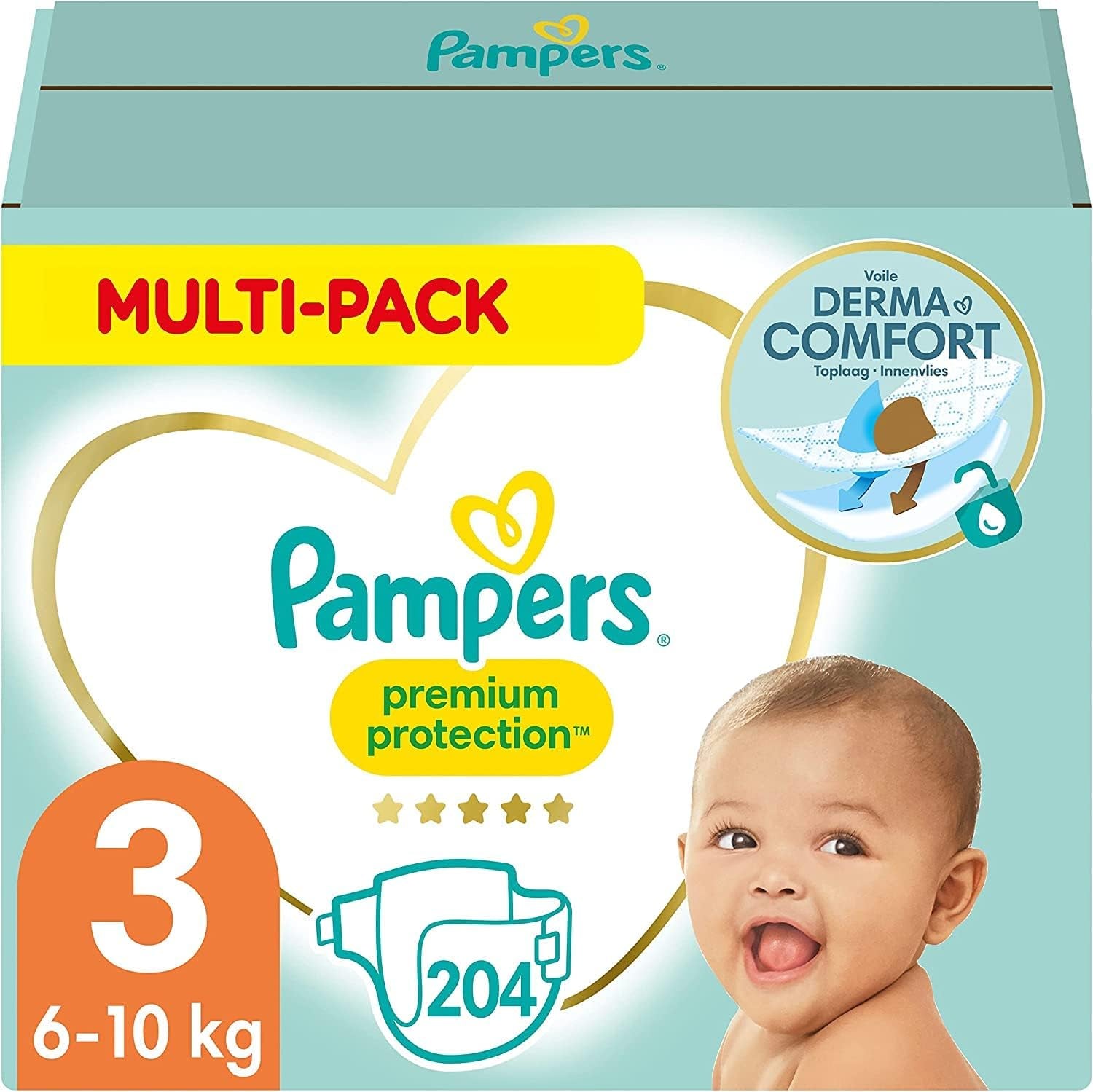 Pampers Premium Protection Mărimea 5, 152 scutece, 11 kg-16 kg, protecția noastră numărul 1 împotriva pielii și scurgerilor