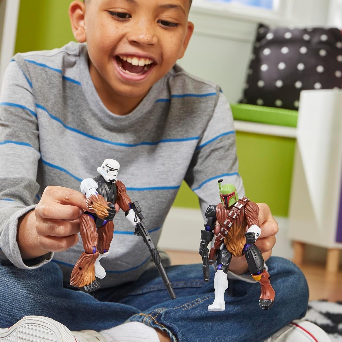 Star Wars Mixmashers Boba Fett Personalizabil Mix-And-Match Action Figure & Accesorii Action figures Naty Shop