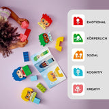 LEGO DUPLO Big Feelings, joc de stivuire pentru construcții cu 23 de cărămizi colorate și 4 figurine, jucărie pentru abilități motorii pentru a promova dezvoltarea socială și emoțională a copiilor mici de la 18 luni 10415 Seturi de constructie Besuche den LEGO-Store