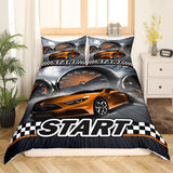 Jungen Cartoon Auto Bettwäsche Set 135X200,Kinder Bau Fahrzeuge Tröster Abdeckung Für Kind Kleinkind Teens,Dinosaurier Bettbezug,Traktor Maschinerie Bagger Bettdecke Abdeckung,Lkw Autos Bettwäsche Naty Shop Multi 2 155*220+80*80*1