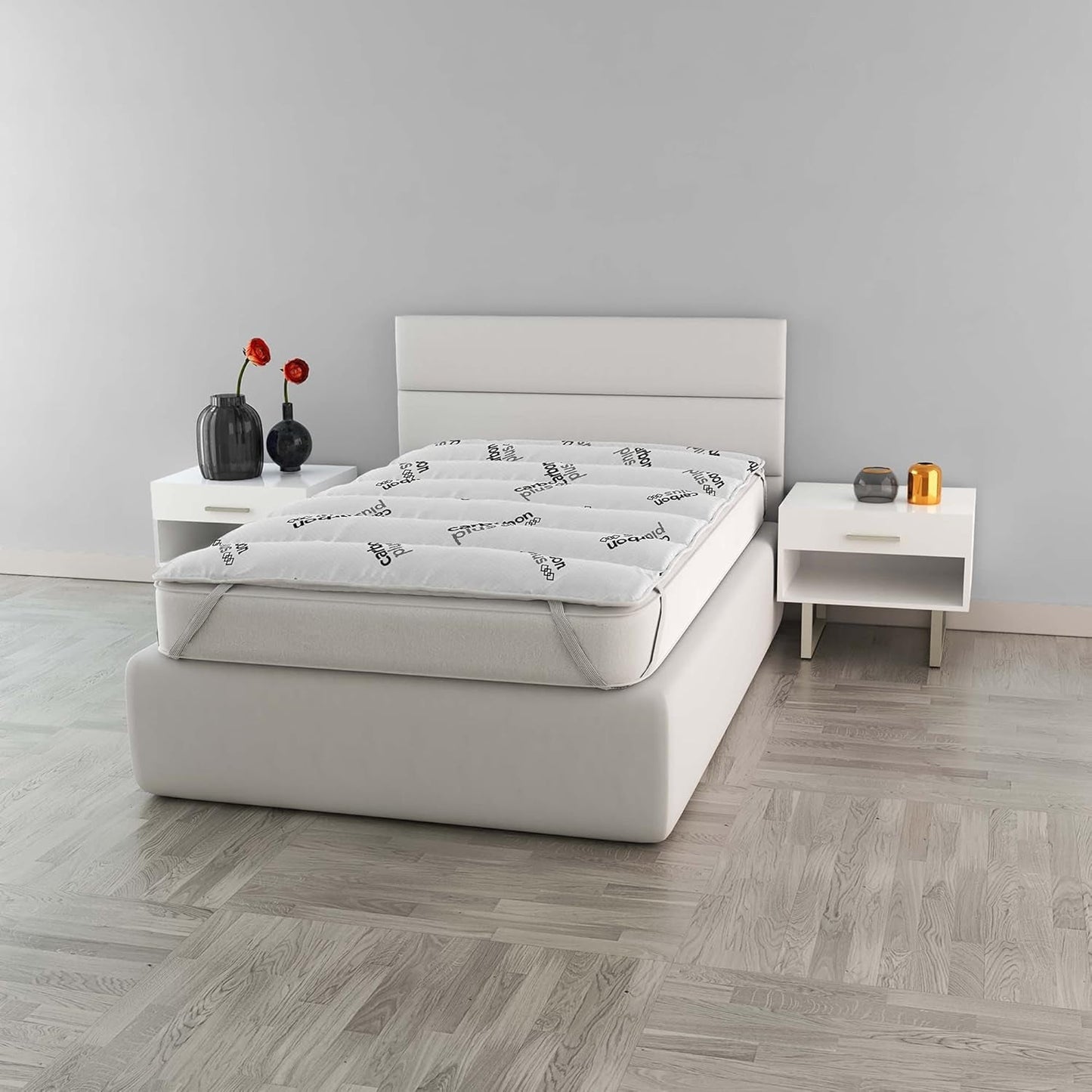 MB Home Italia, Topper, Thermocontrol, Double 160X195 Cm Plapumi si pilote Naty Shop Mic dublu 120X195 Cm Cărbune