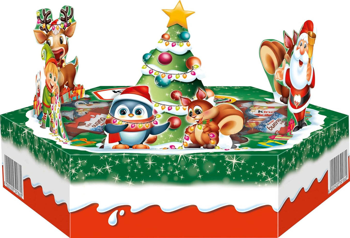 Platou de Crăciun Kinder Mix – specialități delicioase de ciocolată din gama Kinder – 143g