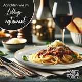 Set de veselă din porțelan Moritz & Moritz BLOSSOM pentru 6 persoane, 18 piese - Veselă modernă cu design jucăuș - Serviciu de cafea ușor de întreținut cu farfurii și boluri - Serviciu combinat