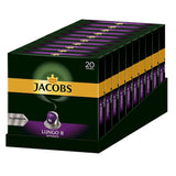 Kaffeekapseln Lungo Intenso, Intensität 8 von 12, 10 x 20 Getränke & Kaffeekapseln Krönung Crema, 200 Nespresso kompatible Kapseln, 10er Pack, 10 x 20 Getränke, 1040 g
