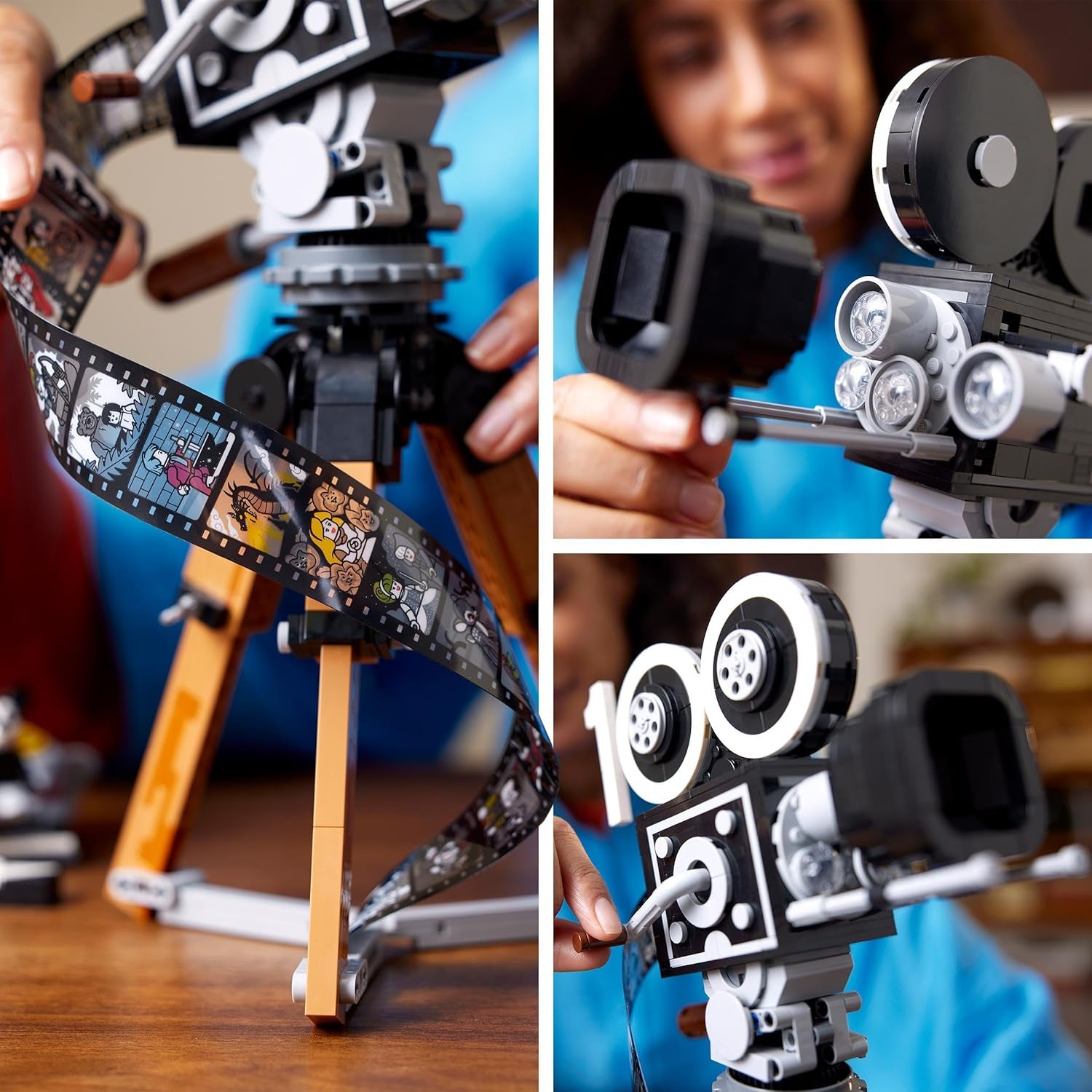 LEGO | Disney Camera - Tribute to Walt Disney, Set pentru adulți cu mini figurine Mickey și Minnie Mouse, figurine Bambi și Dumbo, Cadou pentru femei, bărbați și fani, Expoziție 43230 Seturi de constructie Besuche den LEGO-Store
