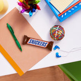 Baton de ciocolată Snickers, arahide, caramel, un pachet de 5 batoane | Gustare fotbal | (1 x 5 x 50 g)