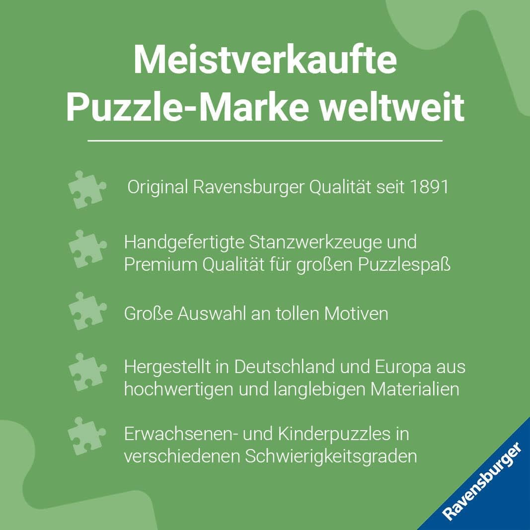 Ravensburger puzzle pentru copii - 12900 Ocean dwellers - Puzzle subacvatic pentru copii cu vârsta de peste 8 ani, cu 200 de piese în format XXL Puzzle Naty Shop