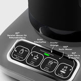 Karaca Caysever Robotea Pro Aparat de ceai automat vorbitor 4 în 1 cu filtru, încălzitor de terci și aparat de ceai la ibric, 2500 W, ceainic turcesc gri spațial