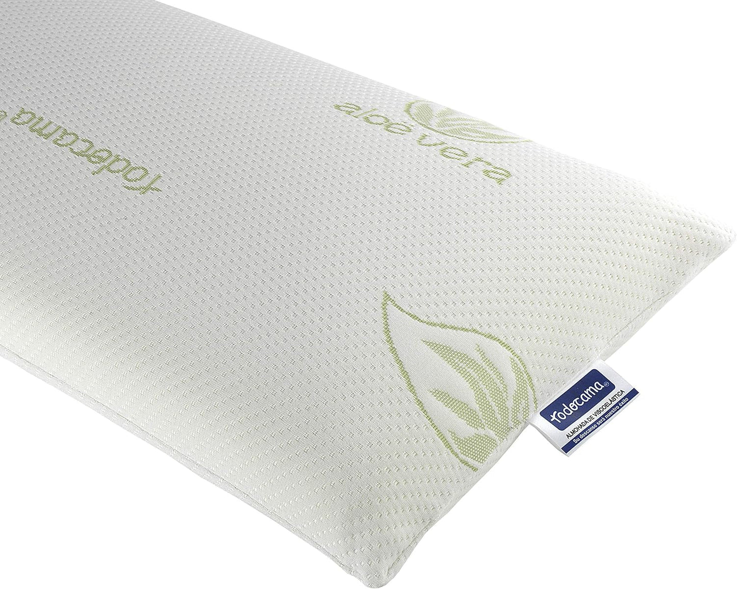 Todocama Todolit viscoelastic aloe vera plus pernă, verde, 2 bucăți, 75 cm Perne standard Naty Shop