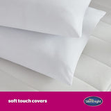 Pernă Silentnight Ultrabounce, alb, microfibră, alb, pachet de 2 Perne standard Naty Shop