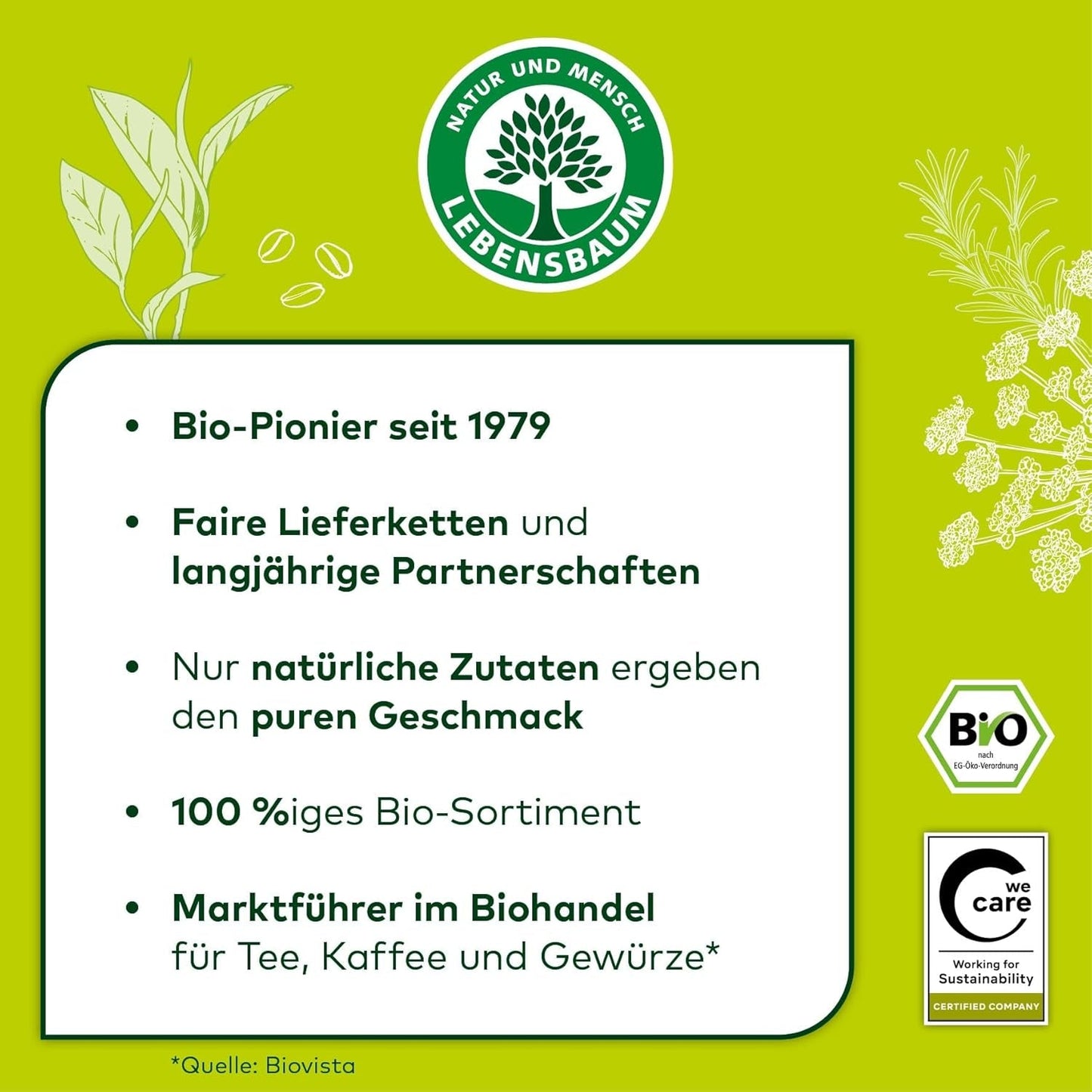 Lebensbaum Oregano, Bio-Gewürz für italienische Gerichte, würzig-herber Geschmack, gerebelt und getrocknet,15 g