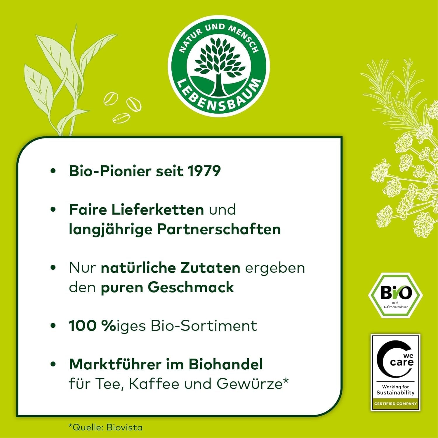 Lebensbaum Oregano, Bio-Gewürz für italienische Gerichte, würzig-herber Geschmack, gerebelt und getrocknet,15 g