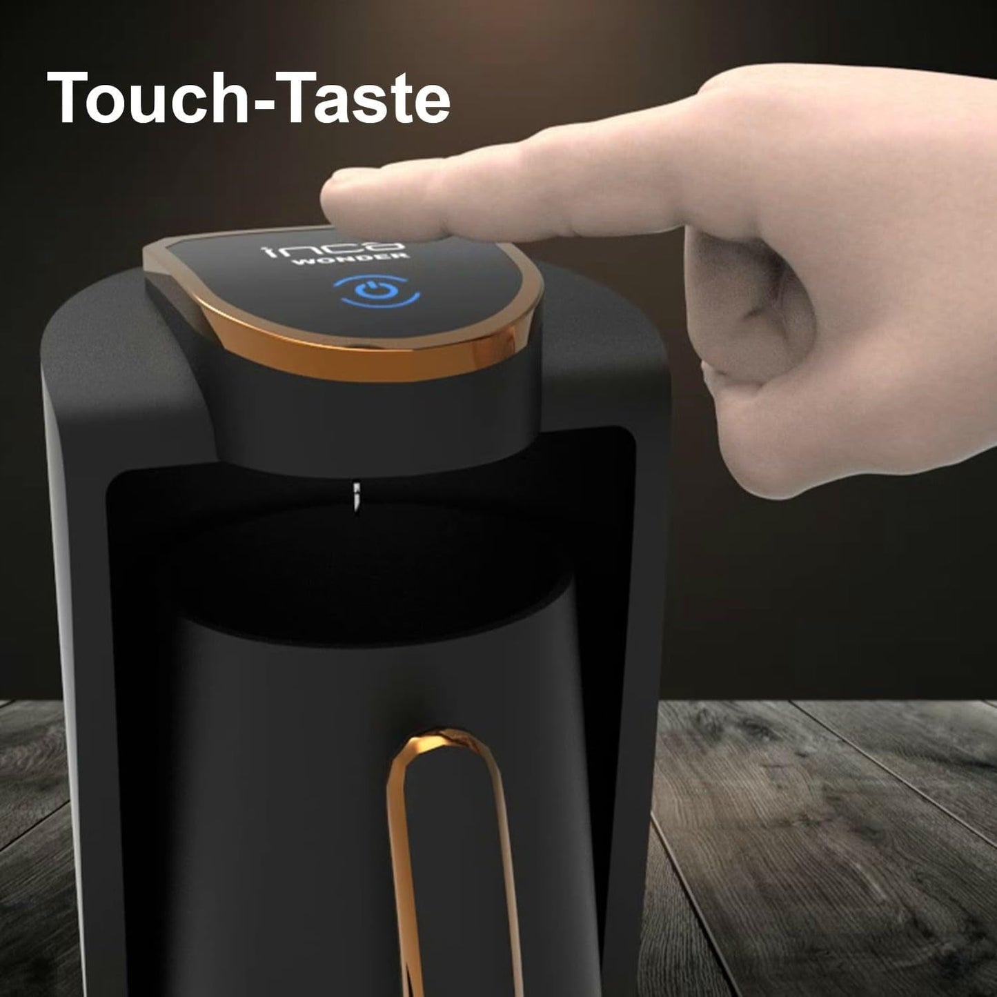 Cafetieră turcească Inca | Türk Kahve Makinesi | 250ml (1-4 cești) | 400W | IKM-01 | Protecție împotriva revărsării și fierberii fără apă | Placă de încălzire din oțel inoxidabil | Oprire automată | Pentru o cafea turcească perfectă