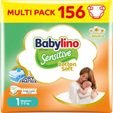 Scutece pentru bebeluși Sensitive, mărimea 1, nou-născuți (2-5 kg), 26 bucăți