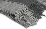 Frisco throw, Bumbac reciclat, Tradițional, Cu carouri, Pentru scaun, canapea, canapea, arunca, pătură, Antracit, 127 X 152 Cm Paturi si Cuverturi Emma Barclay