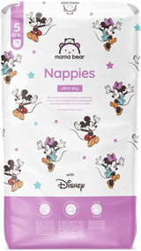 Marcă Amazon: Scutece Mama Bear Disney Ultra Dry, mărimea 3 (4-9 kg) - Cutie lunară, alb, 172 bucăți (2 pachete a câte 86)