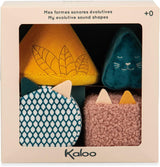 KALOO - Stimuli - 4 forme evolutive cu sunete - Produse pentru copii - Joc de stivuire - Abilități de auz și prindere - De la naștere, K227002 Jucarii Bebe Naty Shop