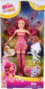 Simba 109483042 Mia and Me dress-up doll, Phuddle with Trumptus, elf cu aripi și picioare mobile, 6X agrafe de păr, 2X brățară, de la 3 ani, multicolor, 23 cm Papusi Naty Shop