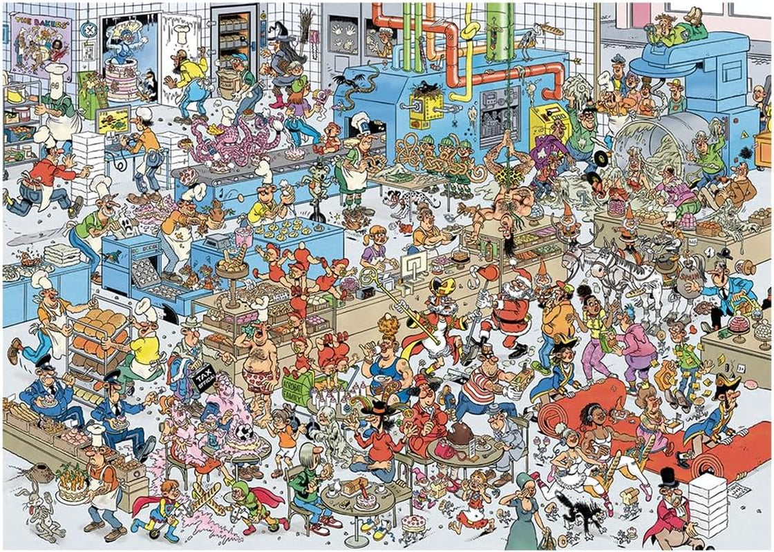 Jan Van Haasteren, The Bakery, puzzle jigsaw 2000 piese adulți Puzzle Naty Shop
