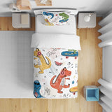 Lenjerie de pat pentru copii, baieti, diverse modele, cu fermoar, microfibre din poliester Lenjerie de pat - copii Naty Shop