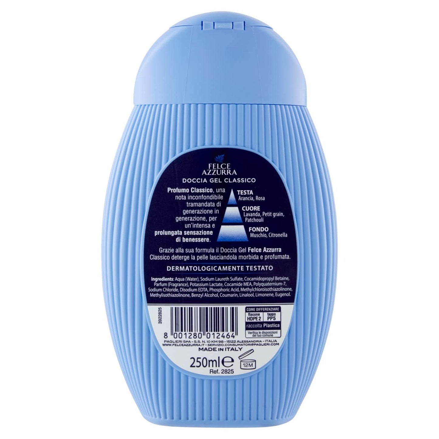 Felce Azzura, Gel de duș Classico 250 ml Duș și baie Naty Shop