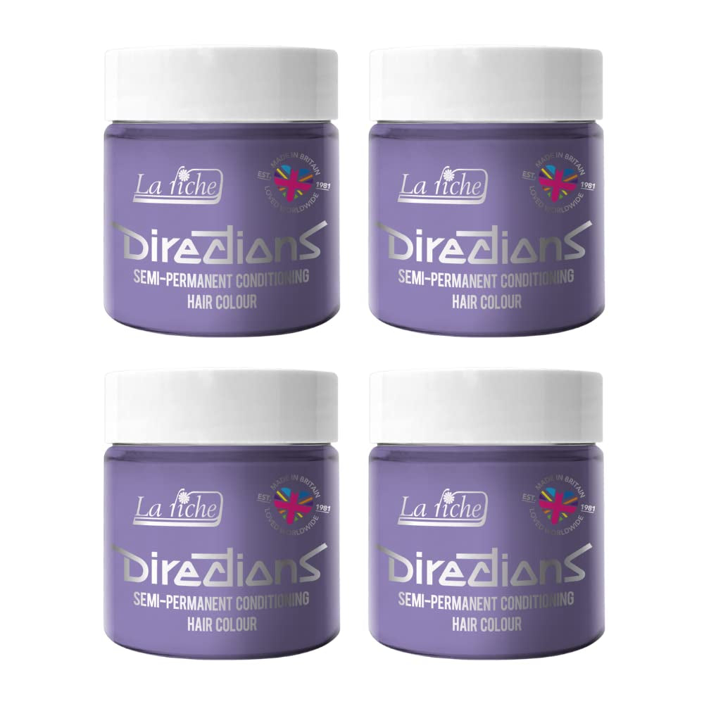 Culoare de păr semipermanentă Directions 100 ml cutie 4 pack (Pillarbox Red) Vopsea pentru par Naty Shop Antique Mauve 100 Ml (pachet de 4)
