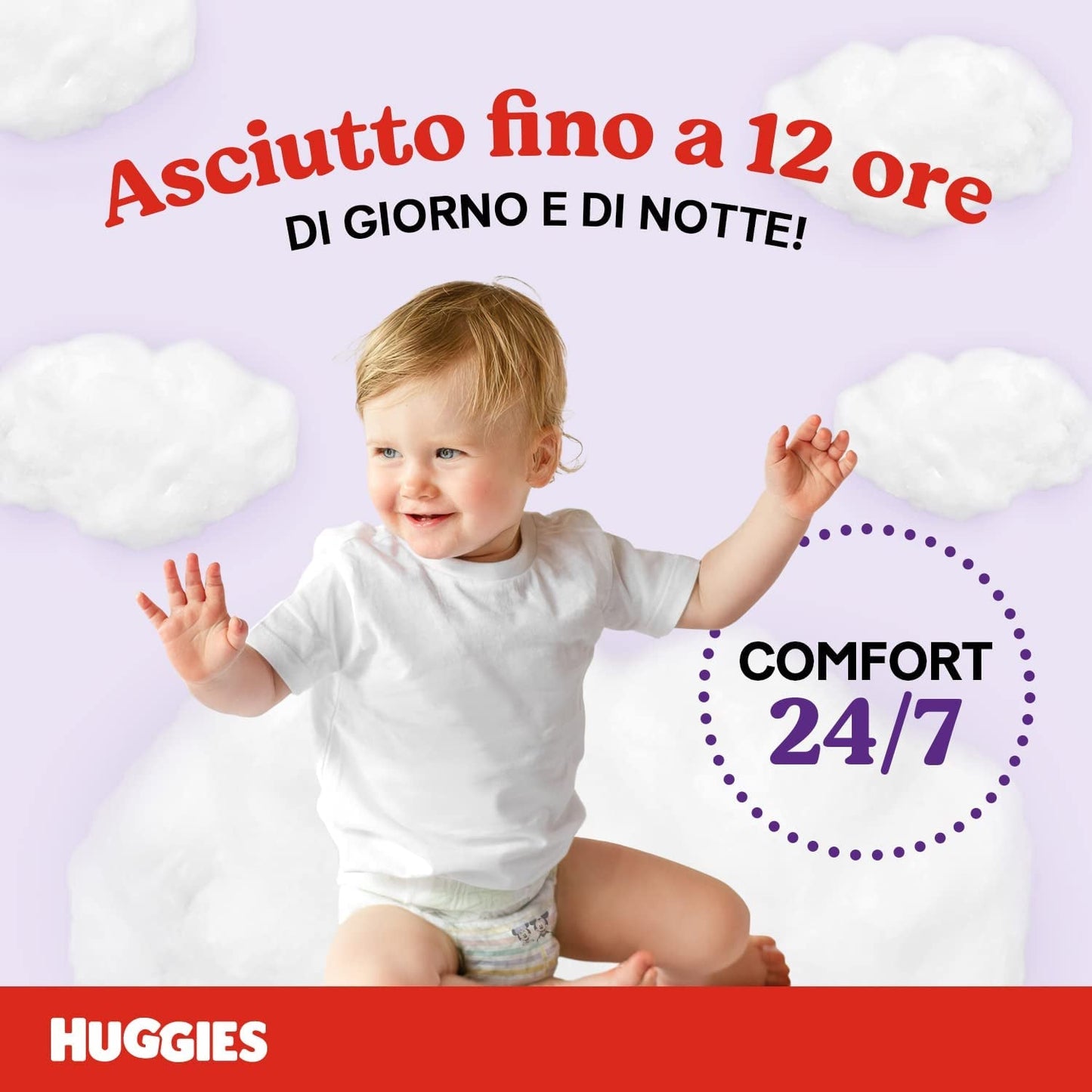 Scutece Huggies Ultra Comfort, mărimea 4 (9-14 kg), pachet de 72 de scutece