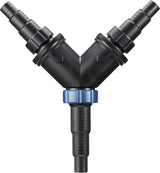 OASE 56668 Distribuitor în Y 1 1/2 inch, negru - Distribuitor de apă, accesoriu pentru racorduri universale în trepte, distribuitor, accesoriu pompă