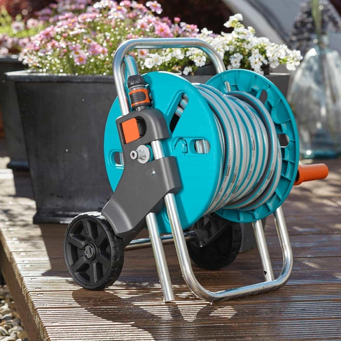 Cărucior pentru furtun GARDENA CleverRoll S, rolă pentru furtun, depozitare compactă (18500-20)