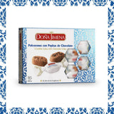 – Polvorones de ciocolată cu bucăți de ciocolată, cea mai înaltă calitate, biscuiți tipici de Crăciun, rețetă artizanală, 250 g (pachet de 2)