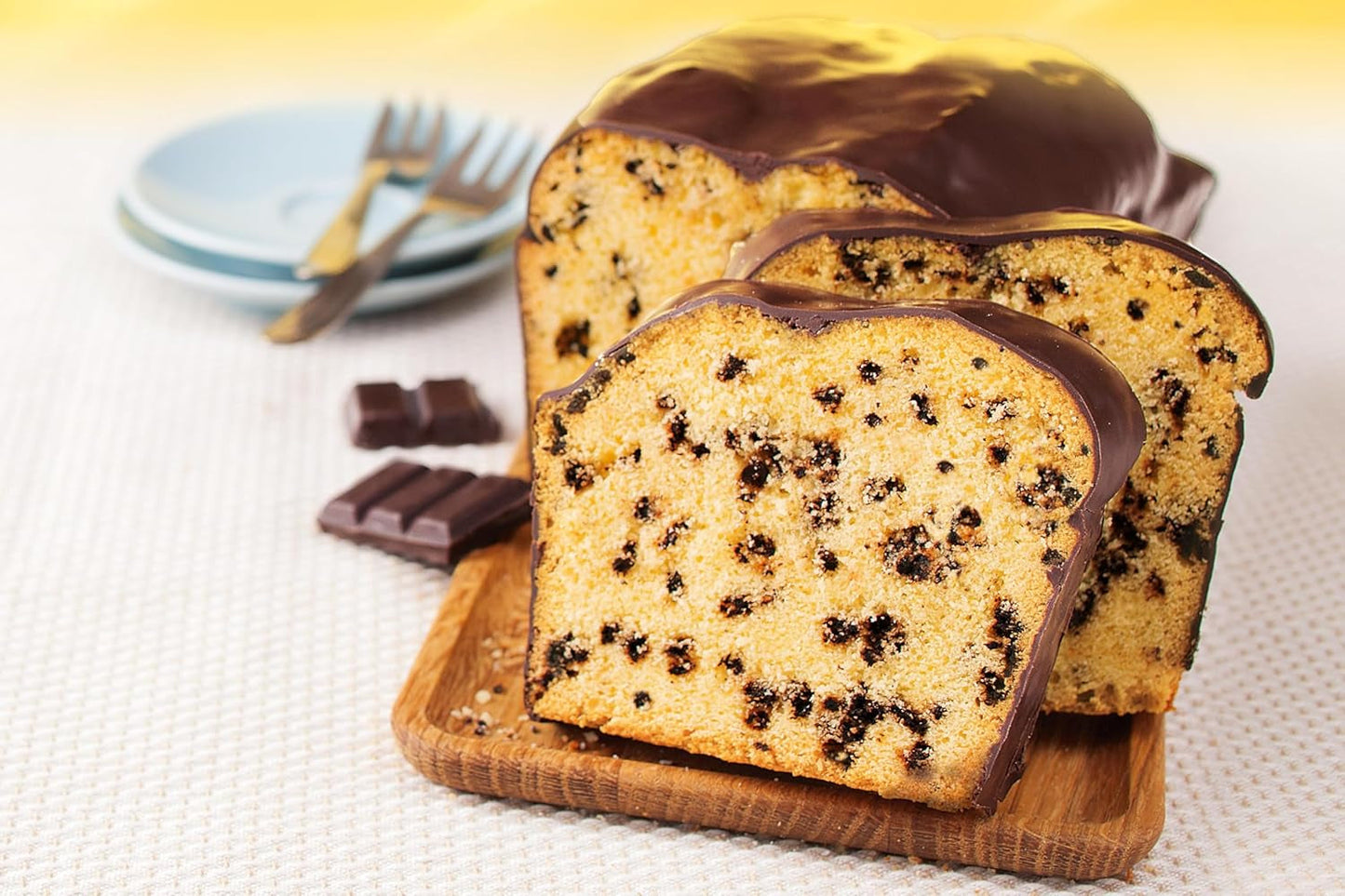 RUF Glutenfreier Schokoflocken-Kuchen Mit Kakaoglasur Und Schoko-Stückchen, Fluffig Und Schokoladig, Glutenfreier Kuchen, Zöliakie Geeignet (Packung Mit 2) Naty Shop