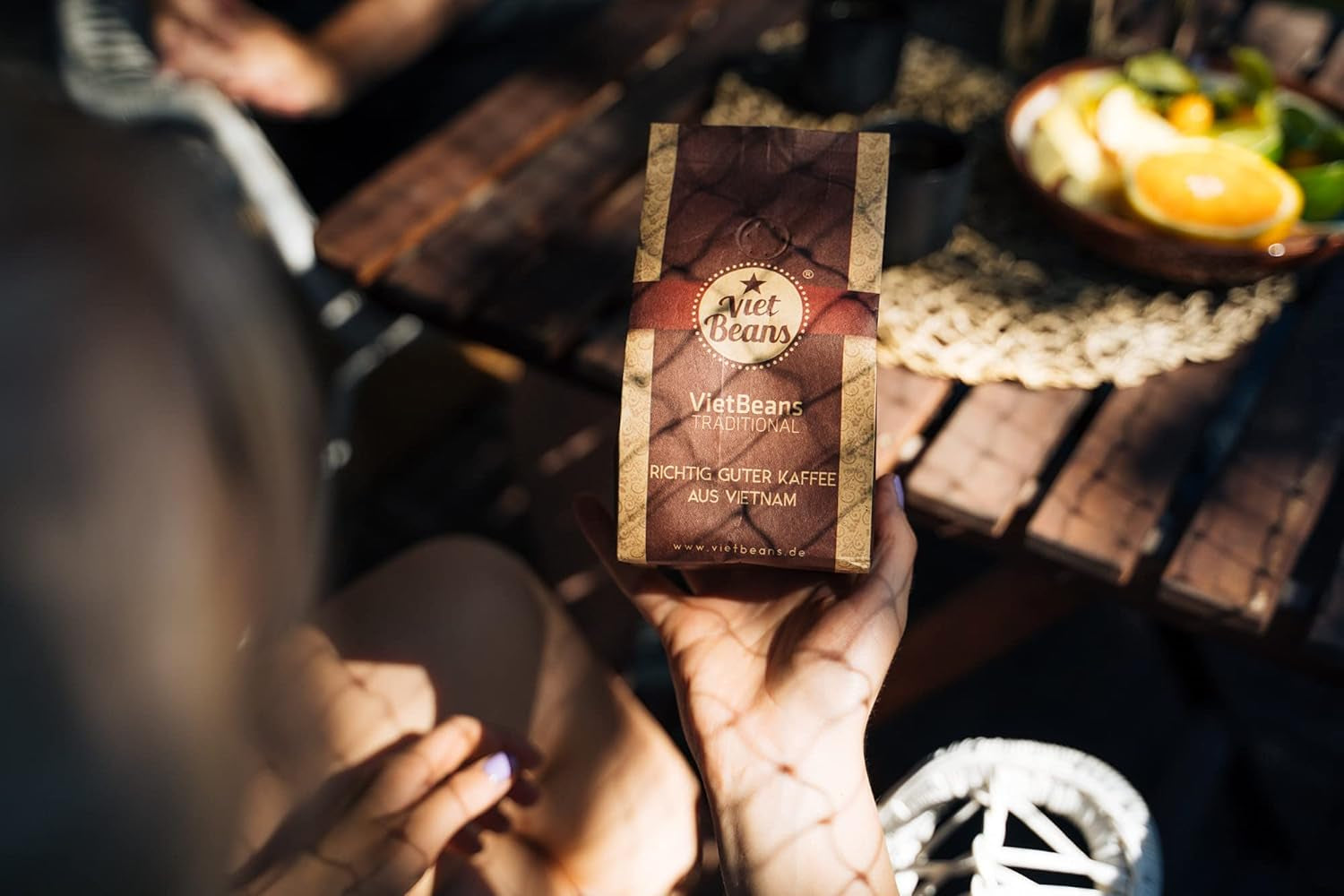 VietBeans Traditional – Ganze Kaffeebohnen – Traditionelle Trommelröstung - Hochwertiger vietnamesischer Kaffee – Geeignet für Vollautomaten - 250g