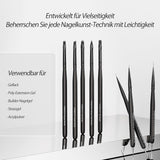 Nagel Pinsel 8 Stück Pinsel Für Gelnägel,Nageldesign Gel Pinsel Dotting Painting Line Pen Für Nagellack Gel Acryl Nagel Pinsel Nailart Kit Acryl Pinsel Fineliner Nägel Selber Machen