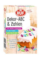 RUF Mini Marshmallows, culori pastelate, 45 grame Naty Shop Litere + Cifre 32 grame