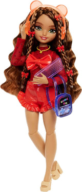 Păpușă Barbie Dream Besties și accesorii, păpușă de modă Teresa mobilă cu păr castaniu și agrafe de păr, 10 bucăți temă jocuri video, HYC23 Papusi Naty Shop Jocuri video