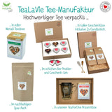 Tealavie Set cadou cu 6 ceaiuri de fructe (60 g) Set de probă Cutie cadou Idei de cadouri de mulțumire pentru femei Colege Ziua Mamei 2024