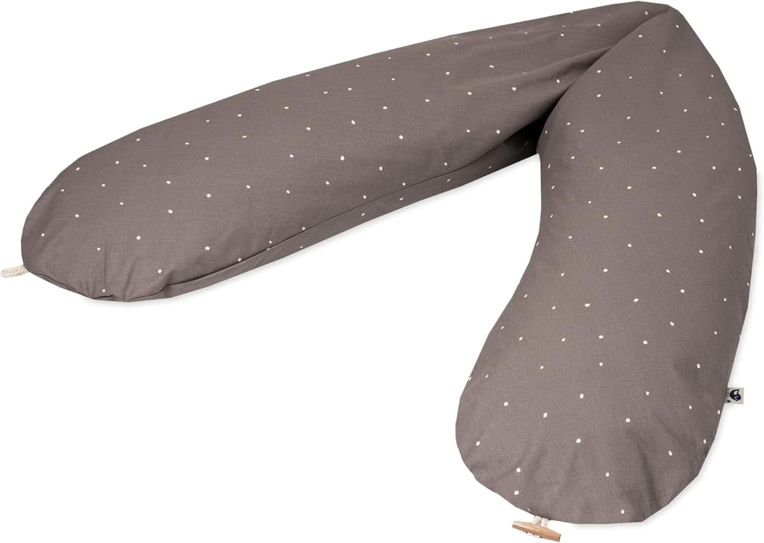 Julius Zöllner Pernă organică pentru alăptare 190 cm, umplutură 42 litri microperle Eps, fabricat în Germania Accesorii Hrana si Alaptare Bebe Naty Shop Wild Dots