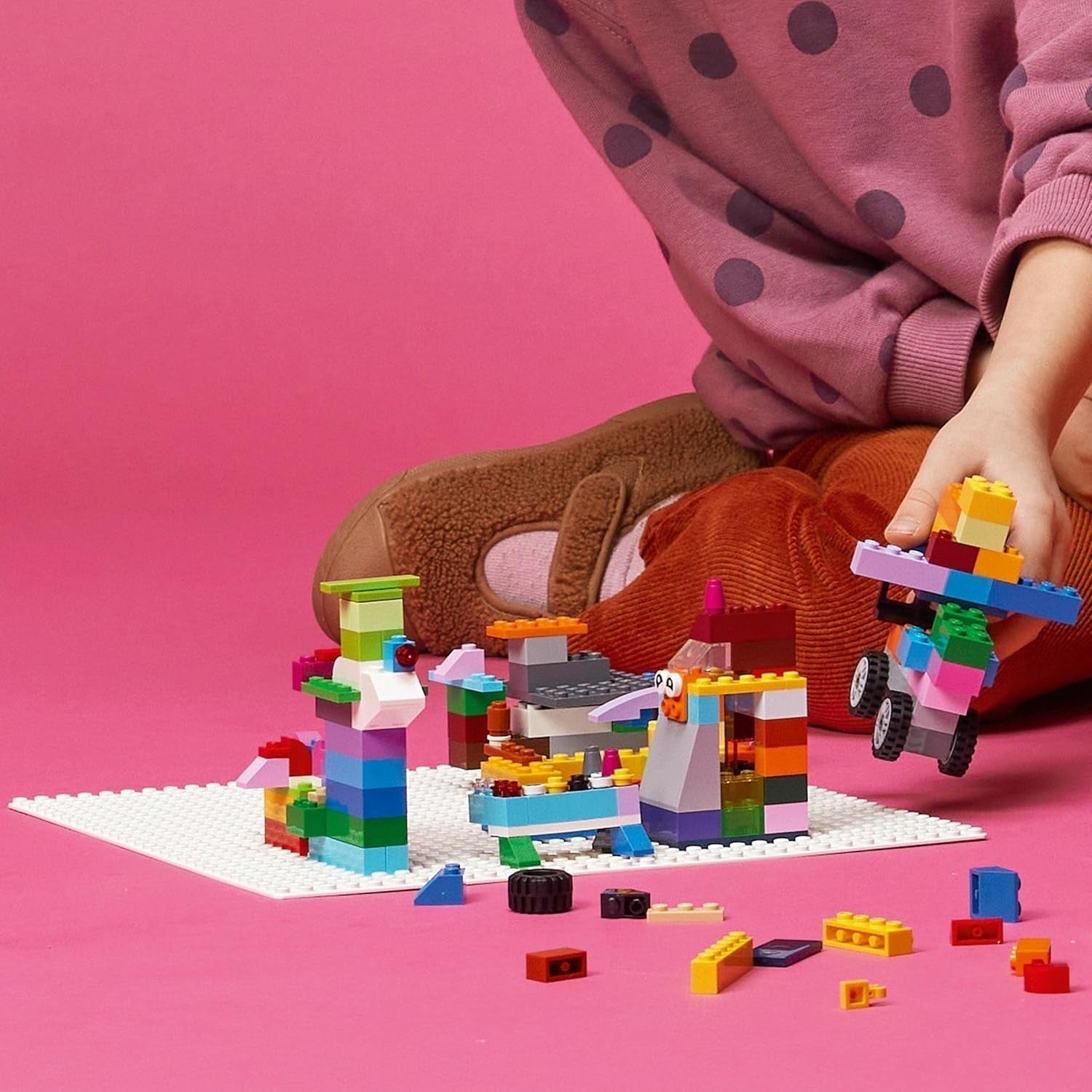 LEGO 11026 Placă de construcție albă clasică, placă de bază pătrată cu 32X32 adâncituri ca seturi de bază, jucărie de construcție Seturi de constructie Besuche den LEGO-Store