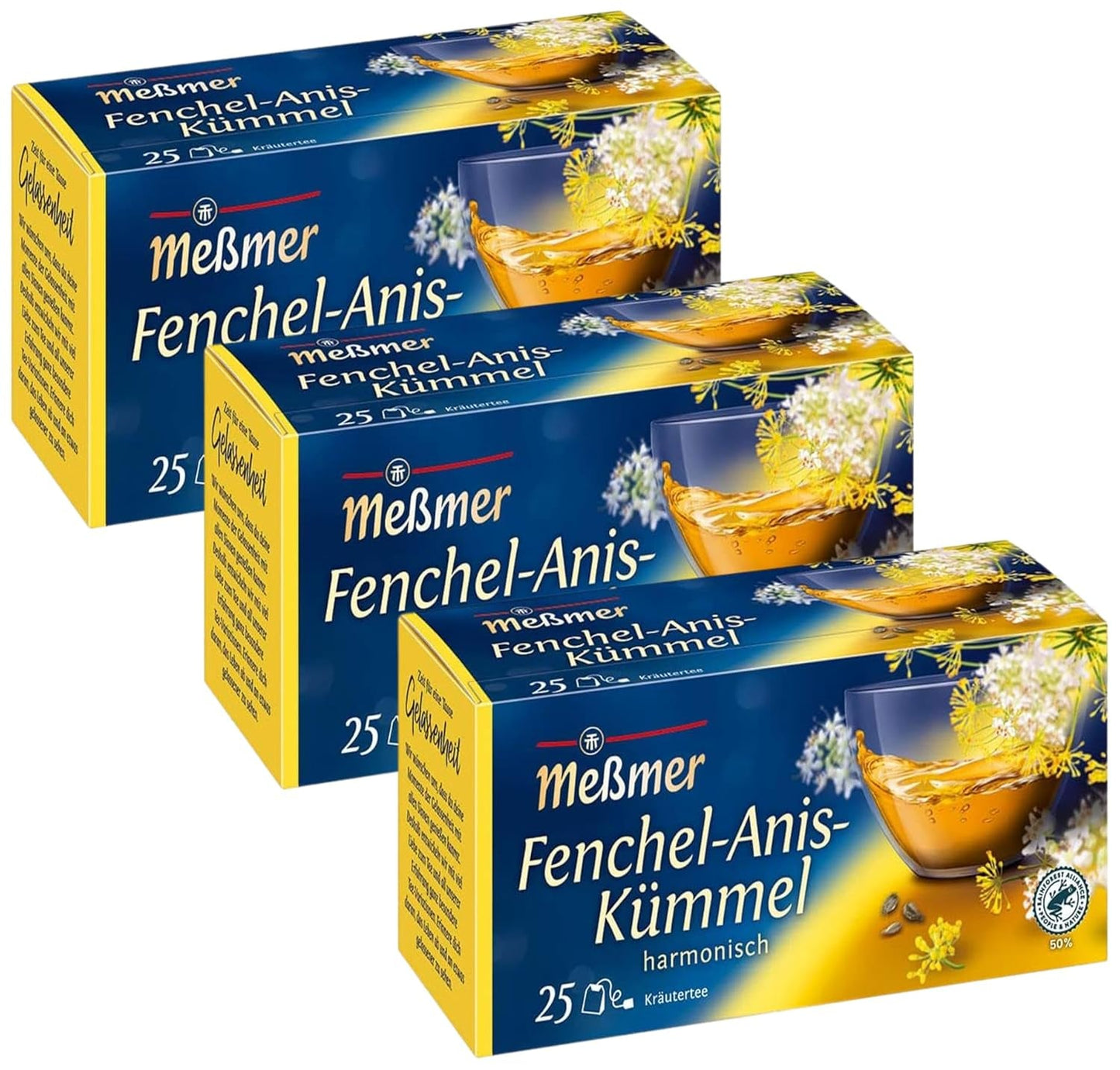 Meßmer Amestec de urzică | 25 | Pliculețe de ceai | Vegan | Fără gluten | Fără lactoză