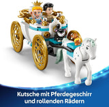 LEGO Ç€ Castelul prințesei Disney Cenușăreasa și trăsura trasă de cai, set pentru fete de la 6 ani, jucărie fantastică cu prințesa Cenușăreasa și prințul fermecător mini păpuși, idee de cadou pentru fanii Disney 43275 Seturi de constructie Besuche den LEGO-Store