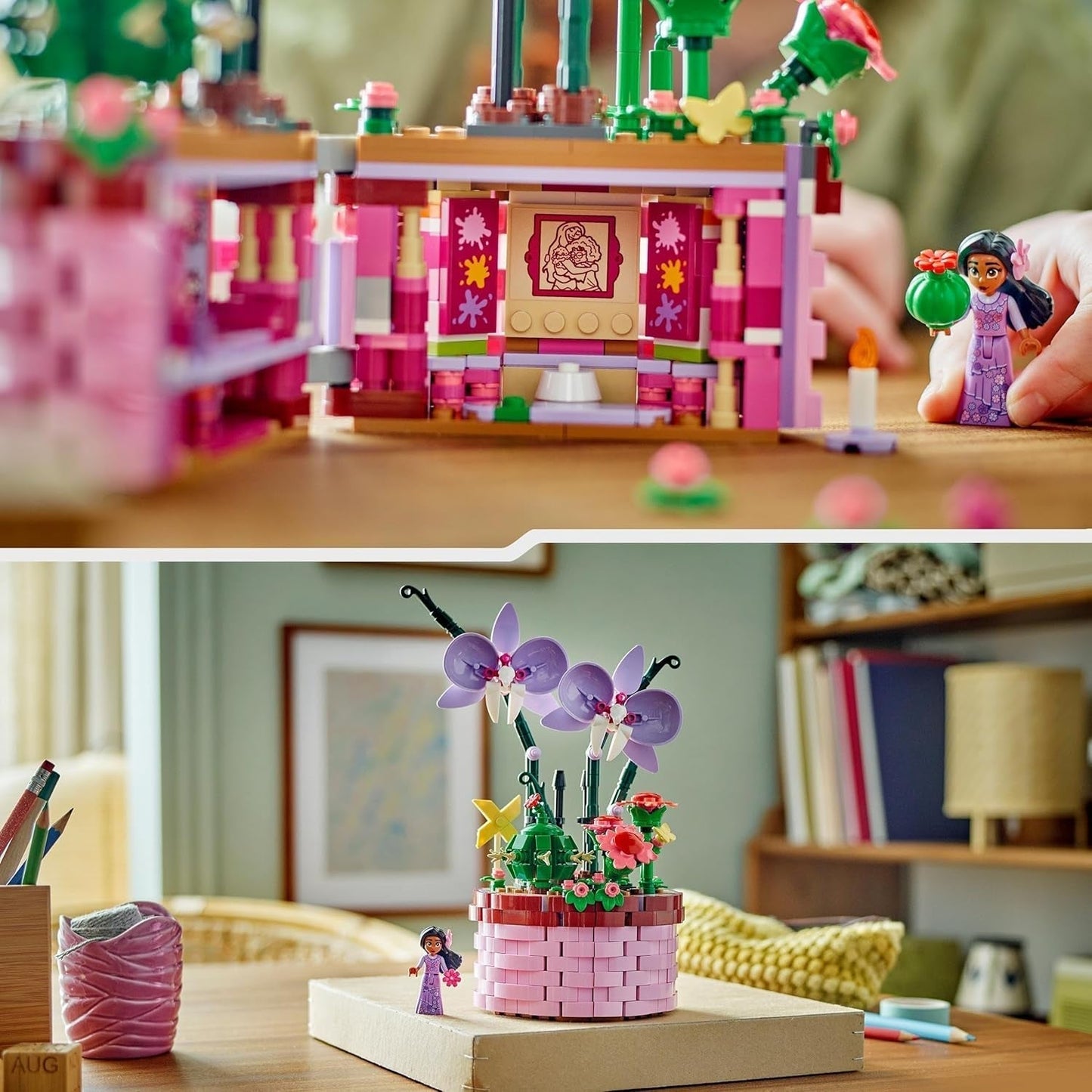 LEGO Ç€ Disney Encanto Ghiveciul de flori al Isabelei, set pentru copii cu orhidee de jucărie construibilă, set de construcție decorativ cu mini păpușă a unui personaj din film, idee de cadou pentru fete și băieți de la 9 ani 43237 Seturi de constructie Besuche den LEGO-Store