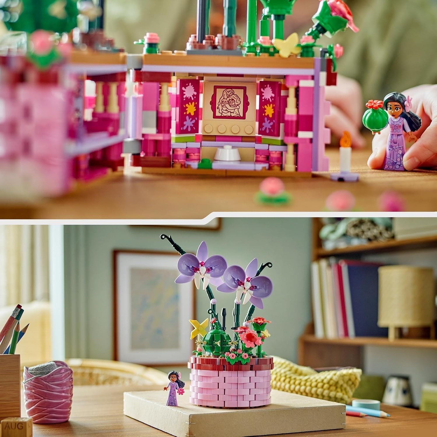 LEGO Ç€ Disney Encanto Ghiveciul de flori al Isabelei, set pentru copii cu orhidee de jucărie construibilă, set de construcție decorativ cu mini păpușă a unui personaj din film, idee de cadou pentru fete și băieți de la 9 ani 43237 Seturi de constructie Besuche den LEGO-Store